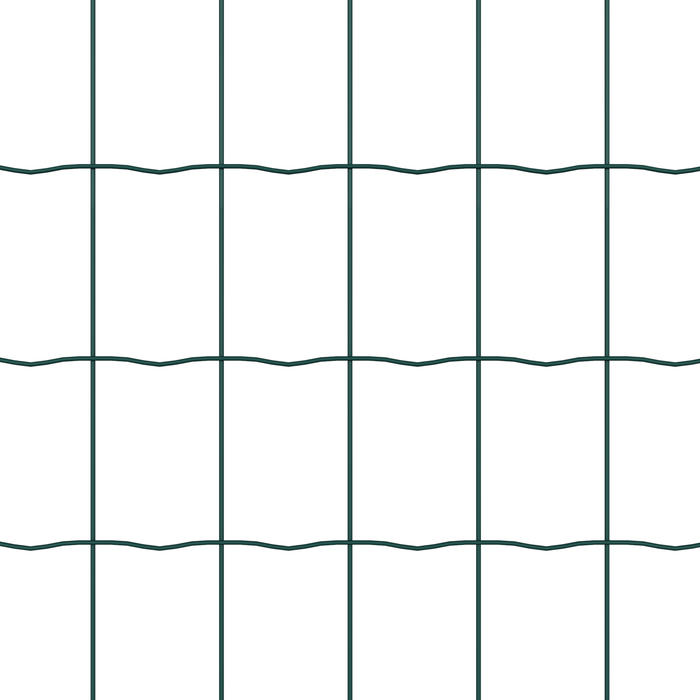 Set di Recinzione Set di 2 Verde Acciaio 25 x 1 m Durevole