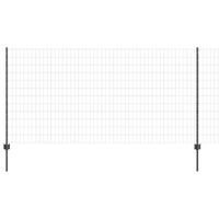 Recinzione Euro con 10 U Post Grigia 1,2x10 m Acciaio