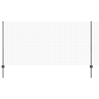 Recinzione Euro con 22 Post U Grigia 1,2x25 m Acciaio