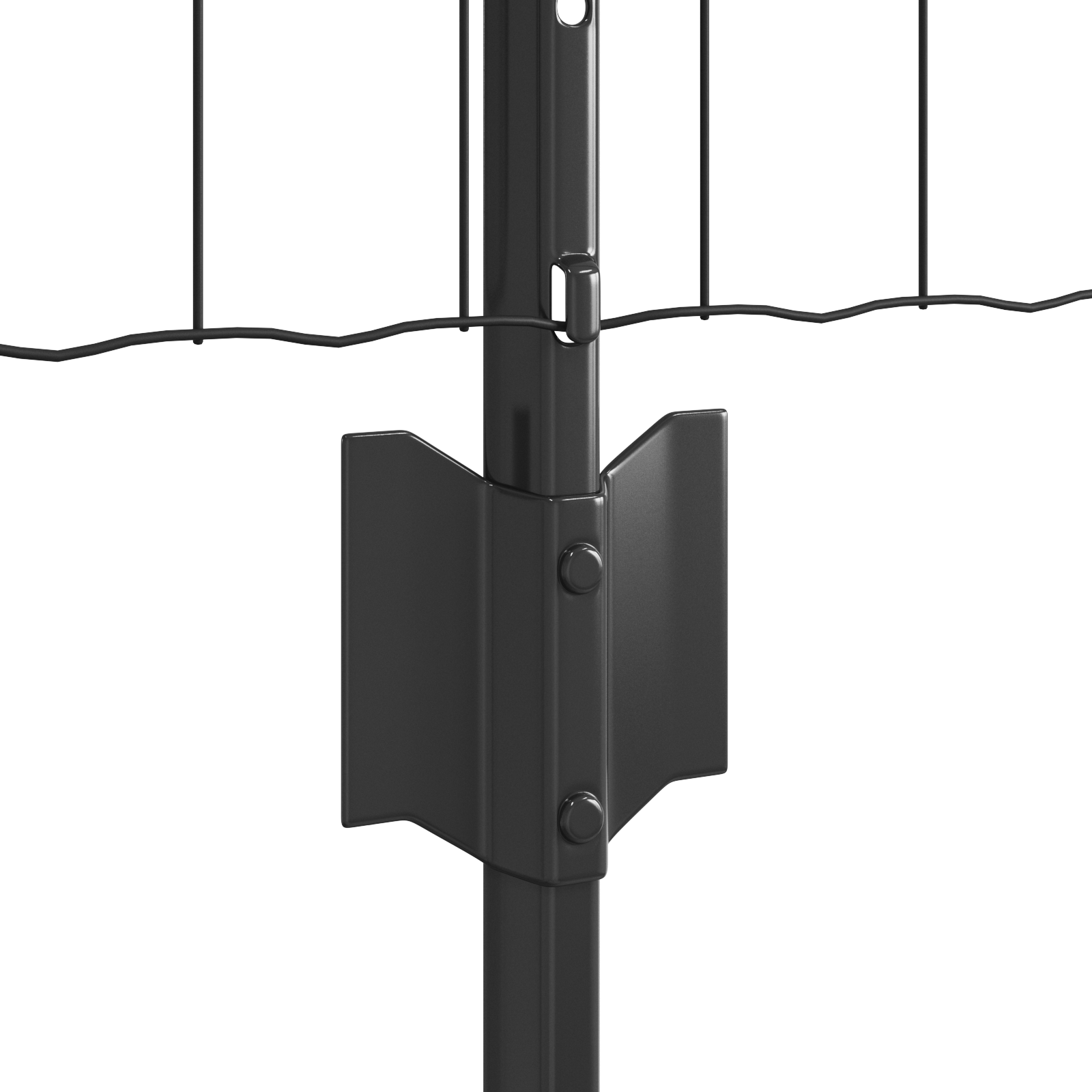 Recinzione Euro con 11 Poste U Grigio 0,8x25 m Acciaio