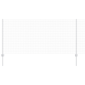 Recinzione Euro con 10 Post Silver 1x10 m Acciaio