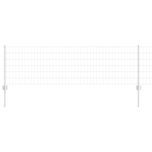 vitaXL Euro Fence con 5 pali U Argento 0,6x10 m Acciaio