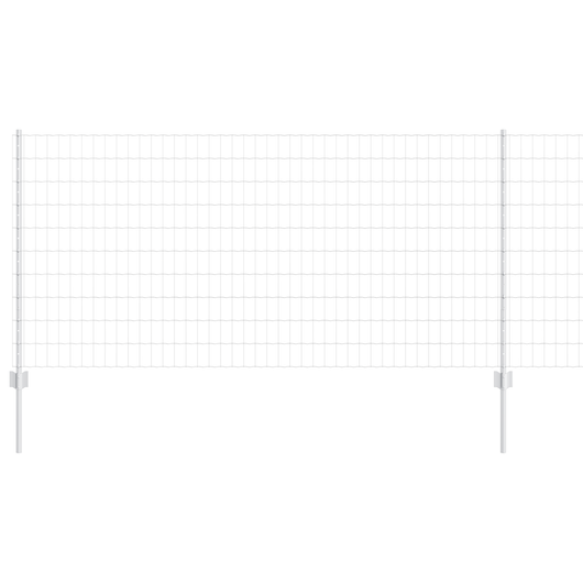 Recinzione Euro con 10 Postazioni Argento 1x10 m Acciaio