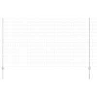 Recinzione Euro con 10 Posta U Argento 1,4x10 m Acciaio