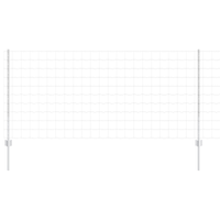 Recinzione Euro con 10 Post U Argento 1x10 m Acciaio