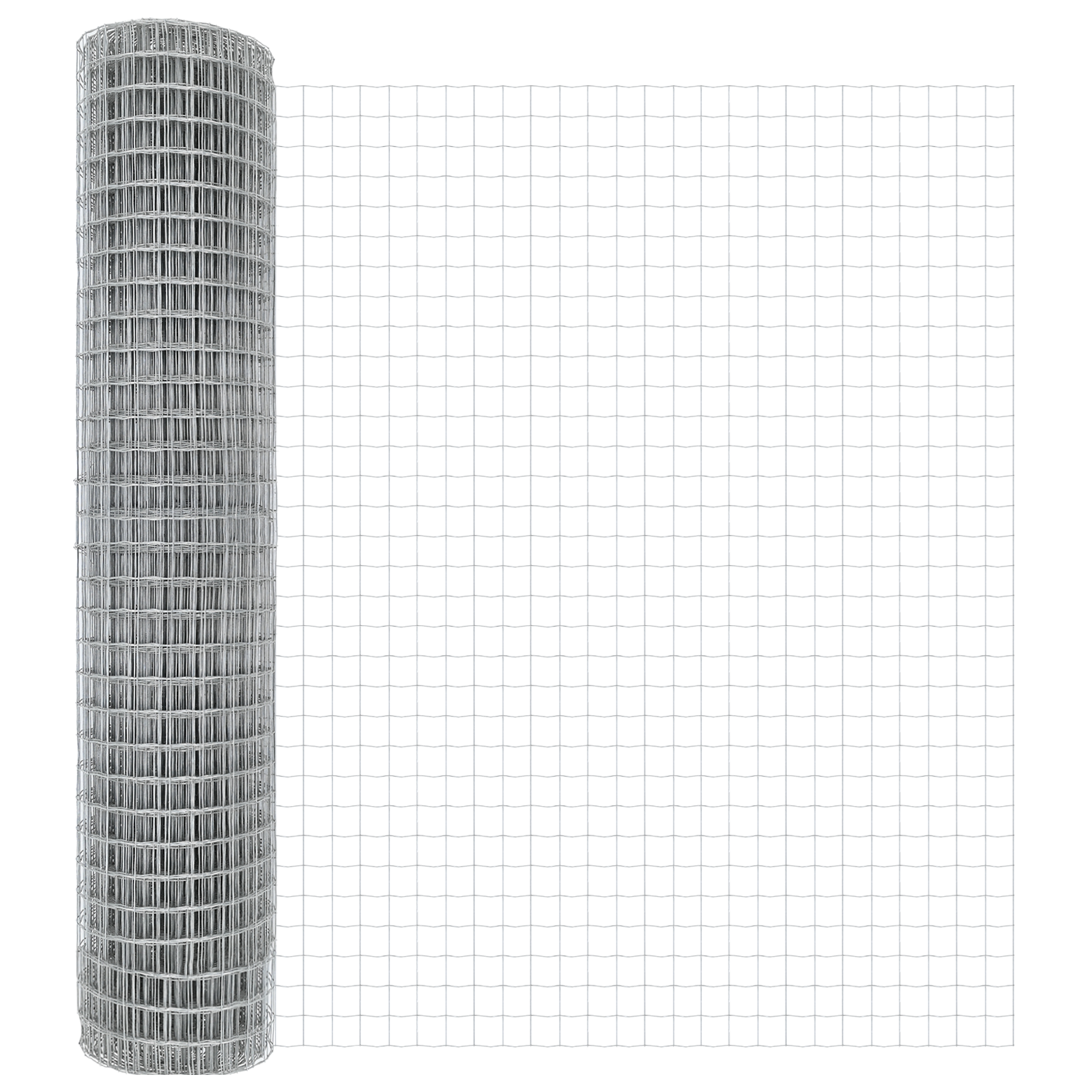 Recinzione Euro con 10 Post Silver 1,5x10 m Acciaio