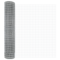 Recinzione Euro con 10 Post Silver 1,5x10 m Acciaio