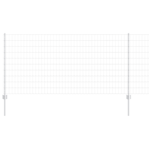 Recinzione Euro con 22 Pali argento 1x25 m Acciaio