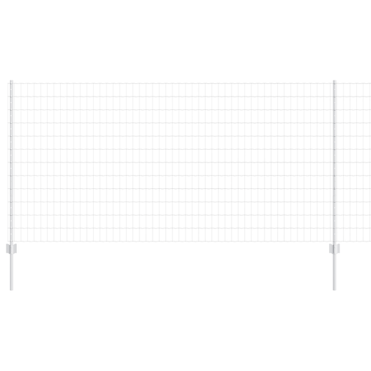 Recinzione Euro con 22 Pali Argento 1,2x25 m Acciaio