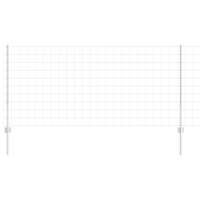 Fencetta Euro con 22 post in U Argento 1x25 m Acciaio