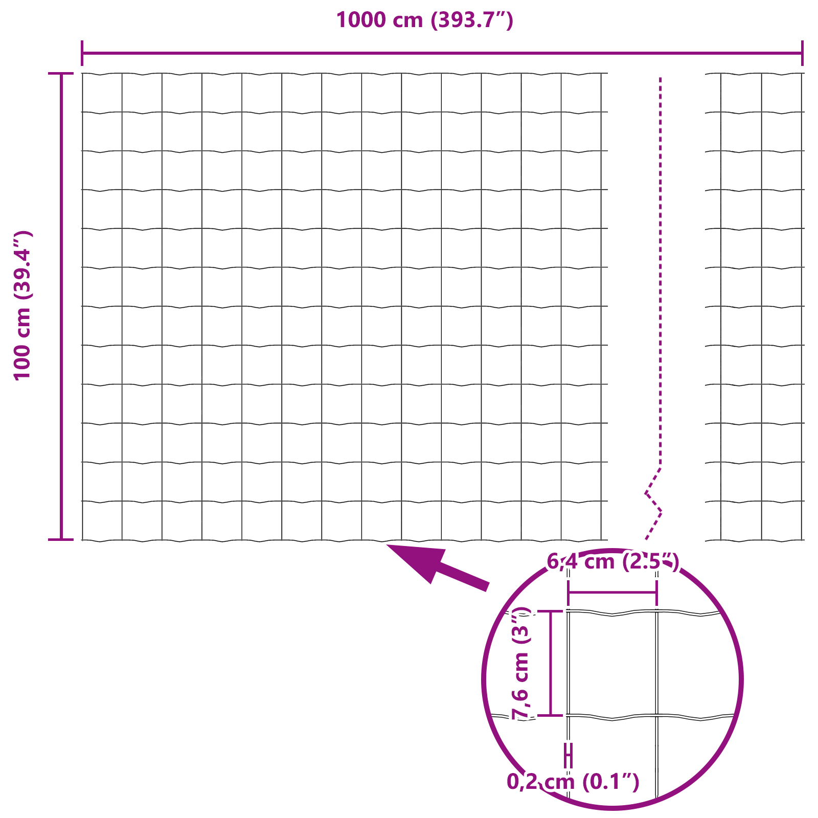 Recinzione Euro con 10 Post in Alluminio Argento 1x10 m Acciaio