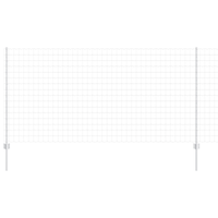 Recinto Euro con 10 Post in Alluminio Argento 1,2x10 m Acciaio