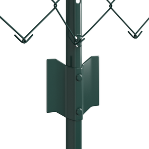Recinzione in Rete Metallica con 10 Posti Verde 0.4x10 m Acciaio