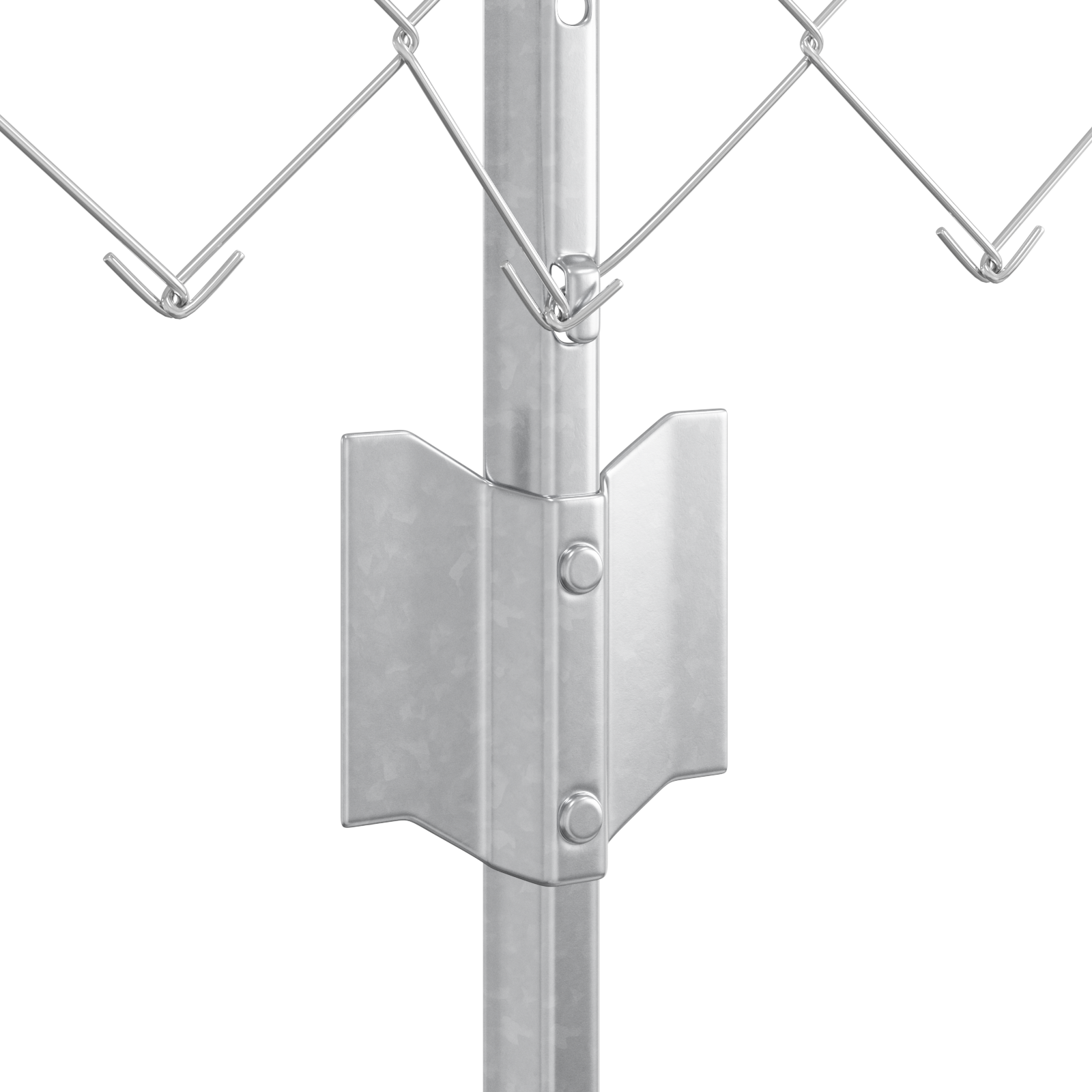 Set di Recinzione da Giardino Set di 2 Acciaio Galvanizzato Grande