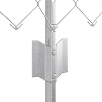 Set di Recinzione da Giardino Set di 2 Acciaio Galvanizzato Grande