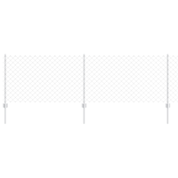 Set di Recinzione da Giardino Set di 2 Acciaio Galvanizzato Grande