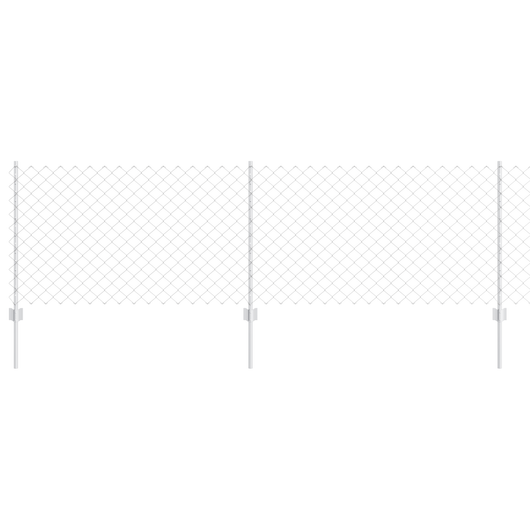 Set di Recinzione da Giardino Set di 2 Acciaio Galvanizzato Grande