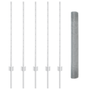 Set di Recinzione in Filo di Rame Set di 2 Acciaio galvanizzato