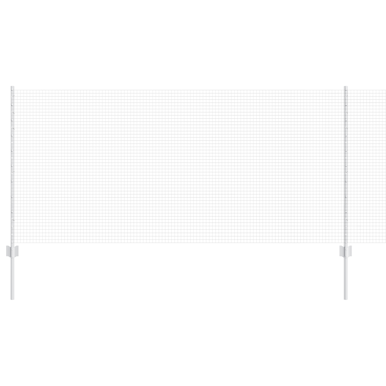 Set di recinzione per giardino 2 pezzi Acciaio zincato 10 x 1 m