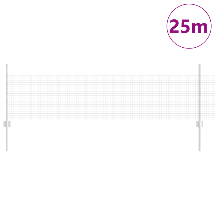 Set di Recinzione da Giardino Set di 2 Acciaio zincato