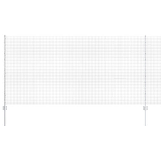 Recinzione in Filo Saldato con 22 Post U Argento 1.2x25 m Acciaio