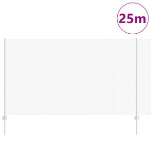 Recinto in rete saldata con 22 pali a U Argento 1.4x25 m Acciaio