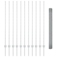 Recinto in rete saldata con 22 pali a U Argento 1.4x25 m Acciaio