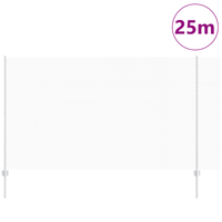 Recinzione in Filo Saldato con 22 Post in U Argento 1.4x25 m Acciaio