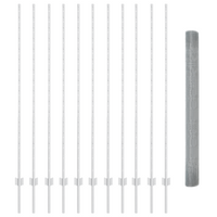 Recinzione in Filo Saldato con 22 Posti U Argento 1.6 x 25 m Acciaio