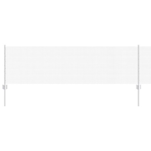 Recinzione in rete saldata con 22 post U Argento 0.6x50 m Acciaio