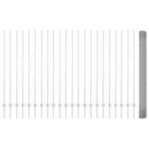 Recinzione in Filo Saldato con 20 Paletti Argento 1.5x50 m Acciaio