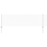 Recinzione in Filo Saldato con 44 Post per U Silver 0.6x100 m Acciaio