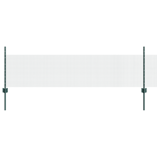 Set di Pannelli Fencing Rustico Set di 2 Verde Metallo 10 x 0.5 m
