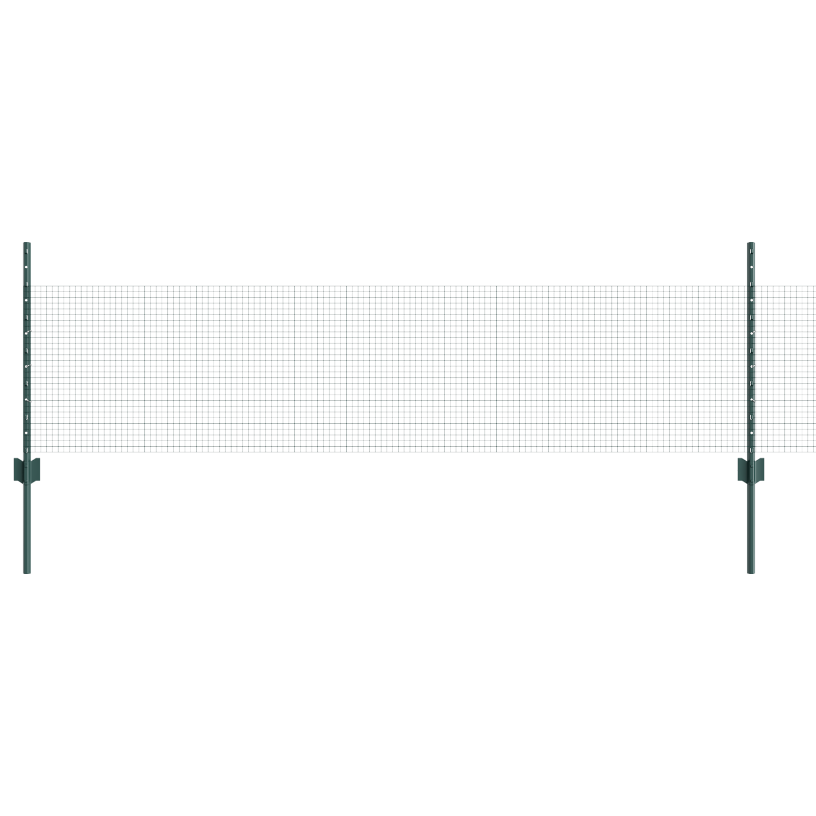 Set di Recinzioni in Filo di Gallina Set di 2 Verde Acciaio Zincato