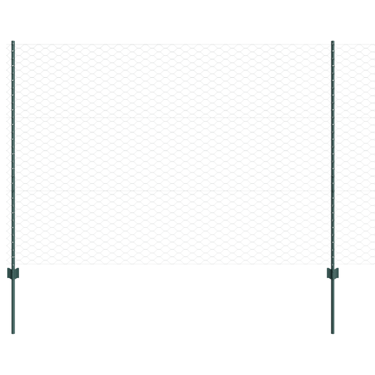 Pali da Recinzione  5 pz U-Channel Verde 150 cm Acciaio