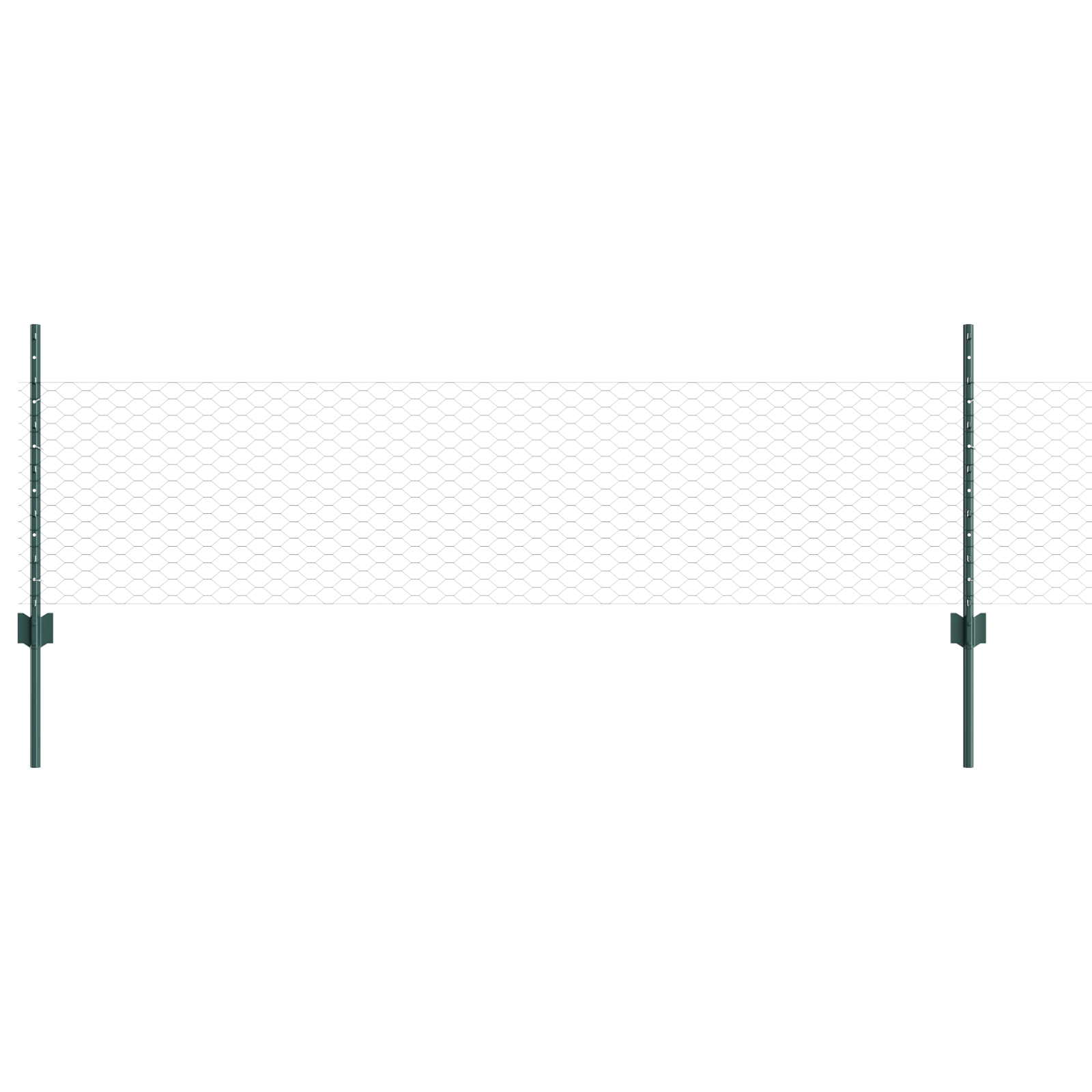 Set di Recinzione Esagonale Set di 2 Verde