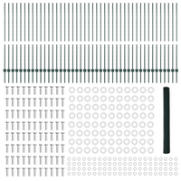 Pali per Recinzione  11 pcs U-Channel Verde 140 cm Acciaio