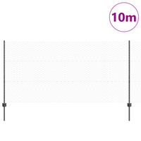 Posti di Recinzione  10 pcs U-Channel Grigio 120 cm Acciaio