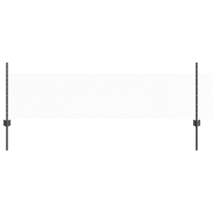 Set di Recinzione Set di 2 Grigio Metallo Grande Durevole