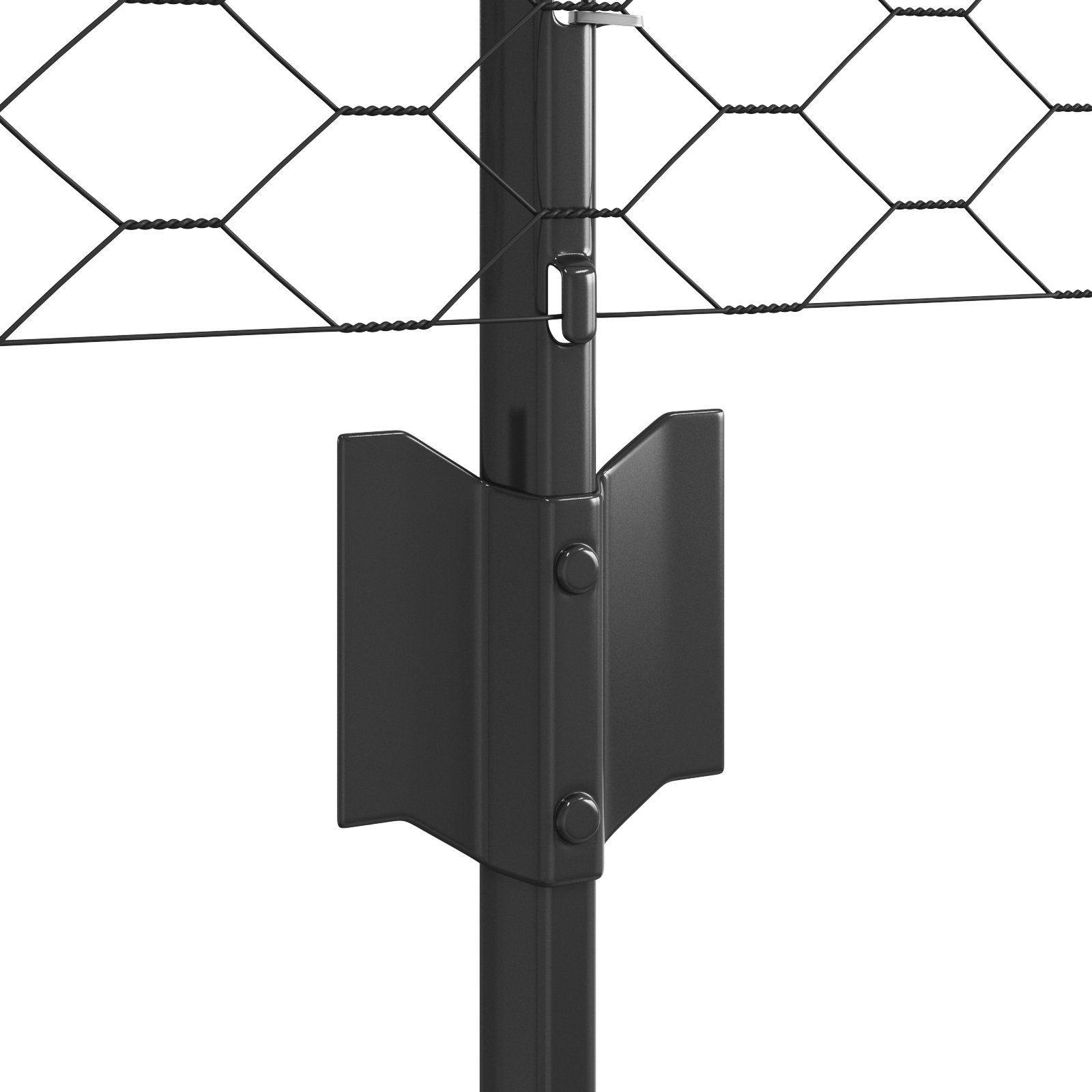 Pali di Recinzione  11 pz U-Channel Grigio 60 cm Acciaio