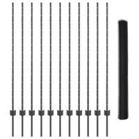 Pali di Recinzione  22 pcs U-Channel Grigio 140 cm Acciaio