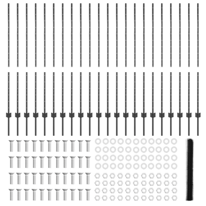 Pali della Recinzione  22 pcs U-Channel Grigio 140 cm Acciaio