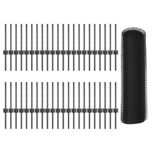 Pali Recinzione  11 pezzi U-Channel Grigio 40 cm Acciaio