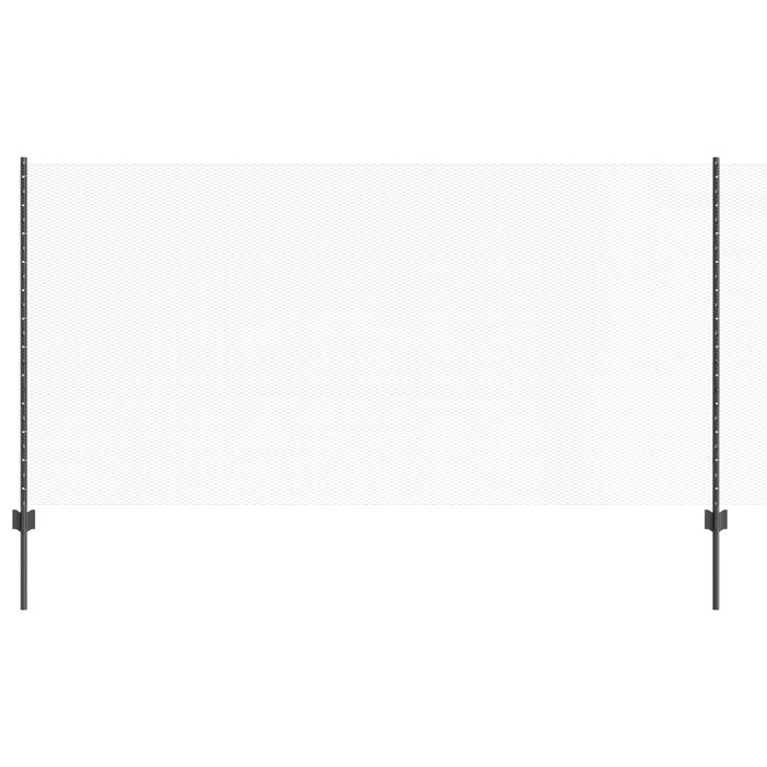 Paletti per Recinzione  22 pcs U-Channel Grigio 120 cm Acciaio