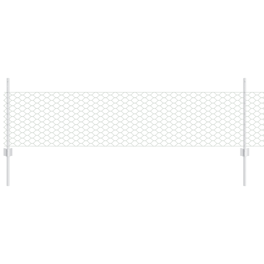 Posti per recinzione 5 pz U-Channel 60 cm Acciaio zincato