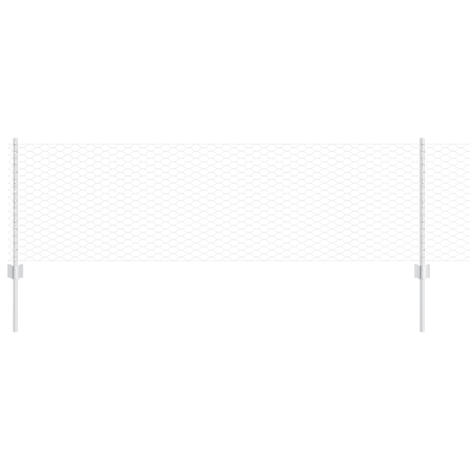 Pali per Recinzione 5 pz U-Channel 60 cm Acciaio Zincato