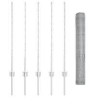 Pali per Recinzione  10 pz Canale a U 100 cm Acciaio Zincato