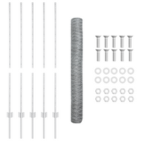 Piloni per Recinzione  10 pz Canale a U 120 cm Acciaio Galvanizzato