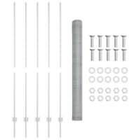 Posti per Recinzione 10 pz U-Channel 150 cm Acciaio Galvanizzato