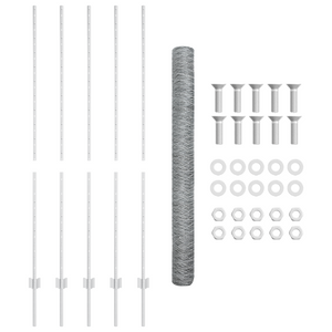 Pali di Recinzione  10 pcs U-Channel 150 cm Acciaio Zincato